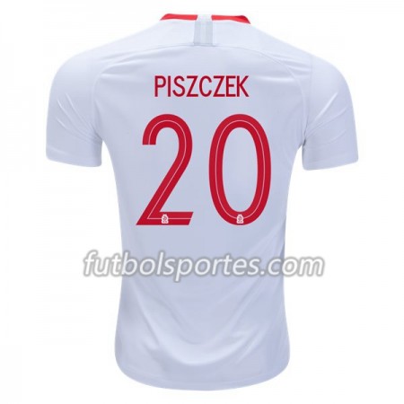Camisetas Polonia Piszczek 20 Primera Equipacion Mundial 2018